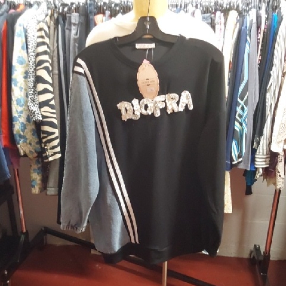 Black and Gray DIJOFRA Sweatshirt